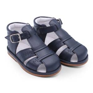 Auguso navy leather (front)