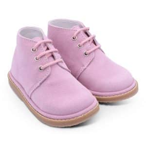 Cristina pink suede (front)
