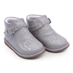 Diego light grey patent (front)